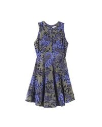 Rebecca Taylor - Blue Flame Of The Forest Print Dress - Lyst