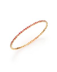 Ippolita | Metallic Glamazon Stardust Orange Sapphire & 18k Yellow Gold Bezel-set Starlet Bangle Bracelet | Lyst