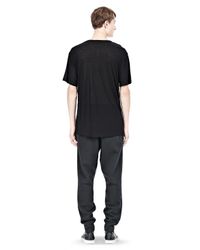 Alexander Wang | Black Slub Rayon Silk Crewnecktee for Men | Lyst