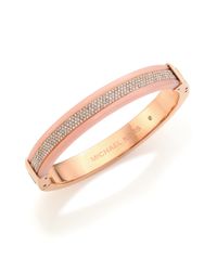 Michael Kors | Pink Jeweled Blush Pavé Bracelet | Lyst