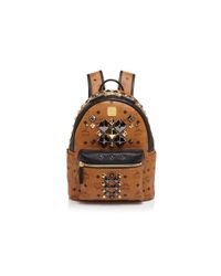 MCM | Brown Small Stark Brock Backpack | Lyst