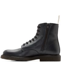 common projects leather combat boots
