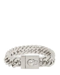 Alexander McQueen | Metallic Skull Bracelet for Men | Lyst