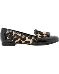 leopard print loafers womens uk