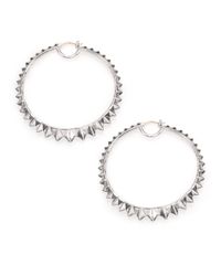 Stephen Webster | Metallic Superstud Sterling Silver Hoop Earrings | Lyst