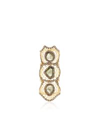 Loree Rodkin | Yellow Spiderweb Bondage Ring | Lyst