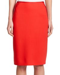 red pencil skirt 9mm