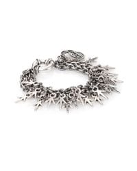 Giles & Brother | Metallic Three-chain Crystal Charm Bracelet | Lyst