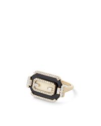 Monique Péan | Fossilized Walrus and Black Guatemalan Jade Ring | Lyst
