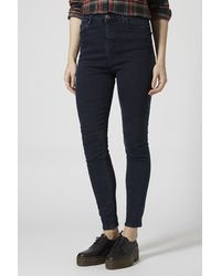 topshop jamie blue black jeans
