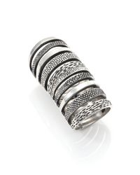 Pamela Love | Metallic Sterling Silver Double Cage Ring | Lyst