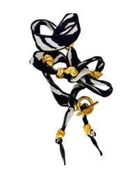 Duchess Of Malfi - Black Pony Print Skull Wrap Bracelet - Lyst