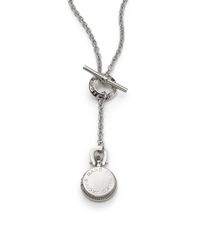 Marc By Marc Jacobs | Metallic Vintage-look Locket Toggle Lariat Necklace | Lyst