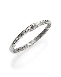 John Hardy | Metallic Palu Sterling Silver Slim Kick Cuff Bracelet | Lyst
