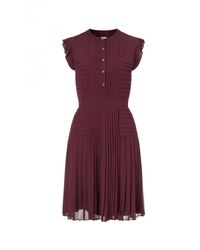 Temperley London | Purple Draped Silk-satin Gown | Lyst