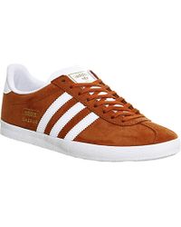 burnt orange adidas gazelle