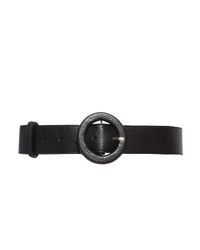 Alice + Olivia - Black Round Buckle Belt - Lyst