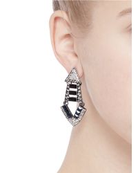 Lulu Frost | Metallic 'emergence' Crystal Pavé Gemstone Earrings | Lyst
