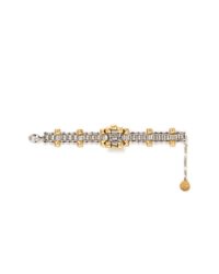 Ela Stone | Metallic 'Blake' Cluster Stud Chain Link Bracelet | Lyst
