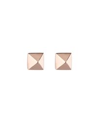 Eddie Borgo | Pink Pyramid Studs In Rose Gold | Lyst