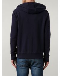 Band Of Outsiders Giant Zip Hoodie In Blue For Men Lyst Band Of Outsiders Giant Zip Hoodie In Blue For Men Lyst