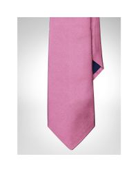 Polo Ralph Lauren | Pink Solid Silk Repp Tie for Men | Lyst
