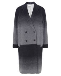 Paul by Paul Smith Gray Oversized Ombre Mohair Coat