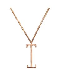 Lulu Frost - Metallic Plaza Letter I Necklace - Lyst