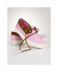 Polo Ralph Lauren | Pink Chino Rylander Boat Shoe for Men | Lyst