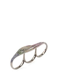 AS29 | Blue Flow Collection 3 Finger Ring | Lyst