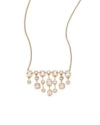 Adriana Orsini | Metallic Sway Mixed Bezel Chandelier Necklace | Lyst