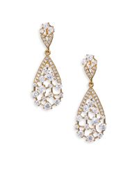 Adriana Orsini | Metallic Frozen Teardrop Earrings/goldtone | Lyst