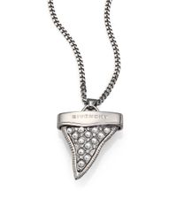 Givenchy | Metallic Small Shark-tooth-shaped Necklace | Lyst
