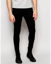 cheap monday super skinny jeans in black