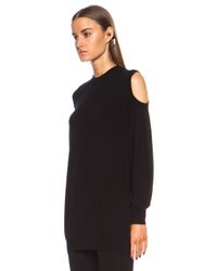 Givenchy | Black Cold Shoulder Cashmere Sweater | Lyst