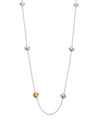 Gurhan | Metallic Clove 24k Yellow Gold & Sterling Silver Cielo Long Station Necklace | Lyst
