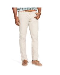 Ralph Lauren | Beige Cotton Poplin Pant for Men | Lyst
