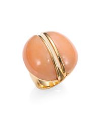 Chloé | Metallic Ellie Pink Marble Cocktail Ring | Lyst