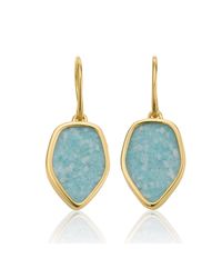 Monica Vinader | Blue Atlantis Flint Drop Earrings | Lyst