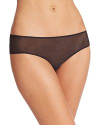 Hanro | Black High-cut Tulle Brief | Lyst