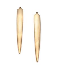 Giles & Brother | Metallic Long Stirrup Drop Earrings | Lyst