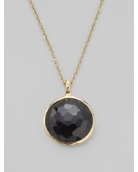 Ippolita | Rock Candy Lollipop Black Onyx & 18K Yellow Gold Pendant Necklace | Lyst