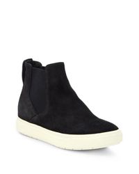 Vince | Black Newlyn Suede High-top Sneakers | Lyst