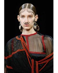 Givenchy | Black Skull Pendant & Crystal Earrings | Lyst