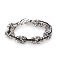John Hardy | Metallic Classic Chain Sterling Silver & Black Sapphire Link Bracelet | Lyst