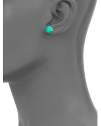 Ippolita | Green Rock Candy Chrysoprase & 18k Yellow Gold Stud Earrings | Lyst