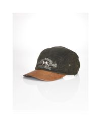 polo cap with leather strap