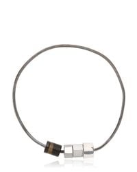 Lanvin | Gray Screw Bracelet for Men | Lyst