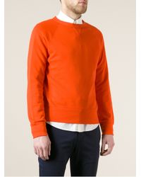 Acne Studios Classic Sweatshirt in Yellow & Orange (Orange) for Men - Lyst