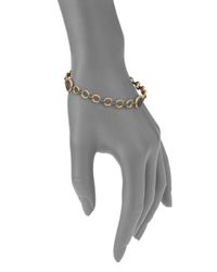 Alexis Bittar | Metallic Elements Punk Labradorite & Crystal Link Bangle Bracelet | Lyst